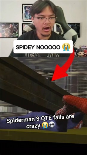 Spiderman 3 QTE fails are INSANE 😭💀 #spiderman #spiderman3 #spidermangame #funnygamingclips