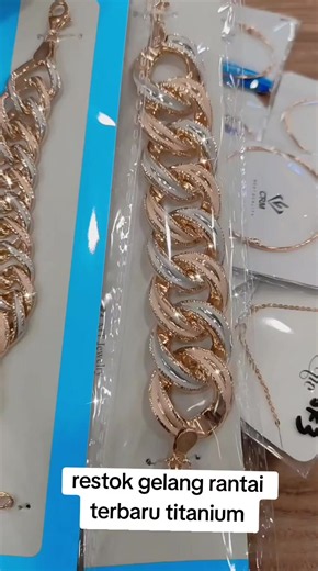 Gelang Rantai Titanium Terbaru — Restok & Anti Karat