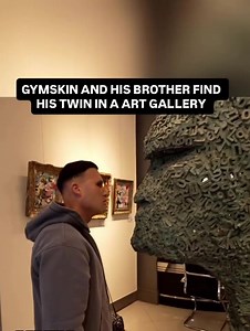 Found my twin art sculpture #fyp #foryou #foryourpage #gymskin | art