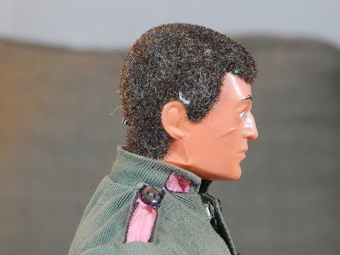 How to clean Action man or GI JOE flocked Heads