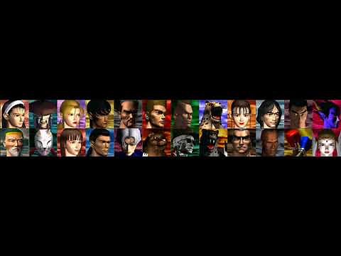 Tekken 2 Arcade Character Select Screen looped for 58 minutes