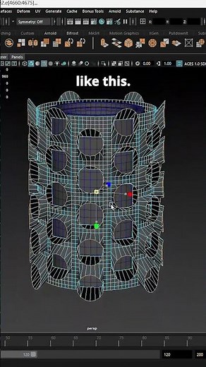 Scale Faces Individually in Maya | Component Mode Trick 🔥