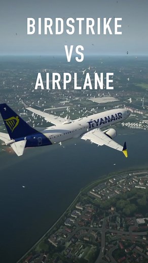 Birdstrike in Flight Simulator Challenge