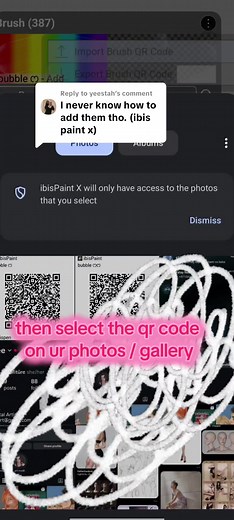 Importing QR Code Brushes in Ibis Paint X Tutorial