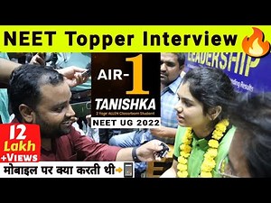 Interview With NEET Topper AIR-1 'TANISHKA'🔥Scored 715/720