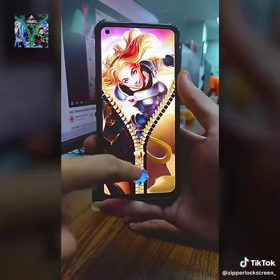 Zipper Lock Screen Wallpapers trên TikTok