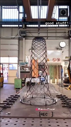 Cage mesh stretch forming process