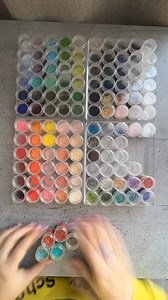 Sorting of my Miyuki Delica beads collection ❤️ #beads #beadwork | MariVirra Handmade