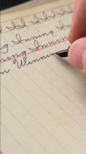 Smooth cursive writing with fountain pen #handwriting #fountainpen #penmanship #cursive #calligraphy