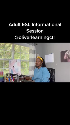 Oliver Learning Center Adult ESL Informational Session. Classes start Jan 11, 2022. Follow us on FB @oliverlearningctr