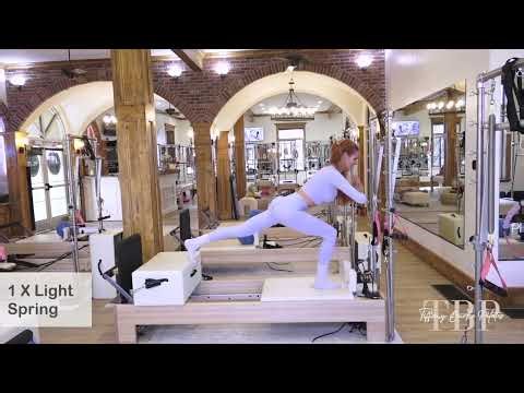 Advanced Reformer Pilates: Right Side Box Lunges & Glute Burn | Spring Jumper Workout