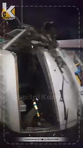 4.5K views · 47 reactions | Northern bypass mandi se Shah faisal colony flyover accidents shazor ke excel toot ne ki waja Hadse Ka Shikar Qurbani ka Janwer Mehfooz ,❤️ #capitalkarachi #dumper #Pakistan #traffic | Capital Karachi | Facebook