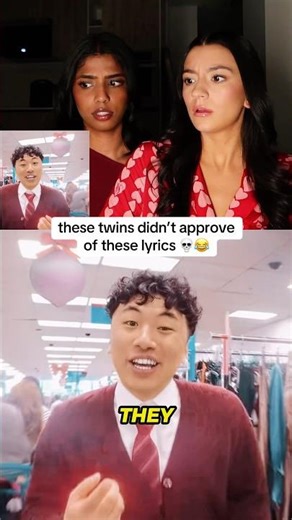 these twins didn’t approve of these lyrics 💀😂 #sped #khan #add