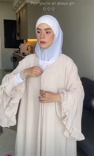 Stylish Wide Hand Abaya Hijab Style Tutorial