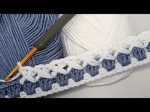 A simple and beautiful crochet pattern! Only 2 rows. Crochet stitch
