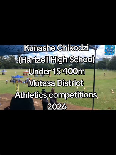 Kunashe Chikodzi from Hartzell High School won the Under 15 400m during the Mutasa District Athletics competitions 2026. He will be representing the district at the provincial competitions. #Kunashe Chikodzi #Hartzell High School athletics #Mutasa district sports #Manicaland athletics.