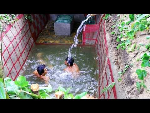 47 Days Underground palace construction, With underground pool [Full Amazing Videos]