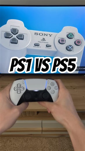 PS1 vs PS5 Playstation Controller
