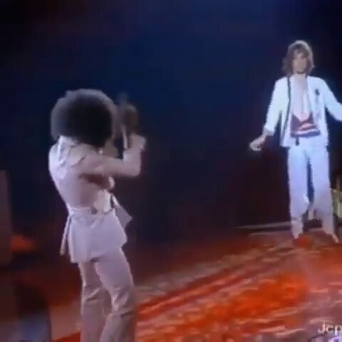 mick jagger and billy preston being cutie patooties