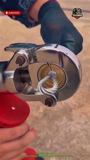 Wire Rope Crimping Technique for Strong and Secure Clamp Connection #worktools