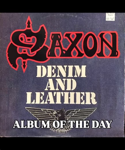 Stone Age Records on Instagram: "The mighty Saxon make our Album Of The Day with their 1981 release Denim And Leather. If you’re a fan of NWOBHM bangers, Spinal Tap and Bad News you need this. Why? Because it’s METAAAAAAL🤘🏼#stoneagerecords #recordstore #recordshops #secondhandrecords #alburywodonga #saxon #heavymetal #nwobhm"
