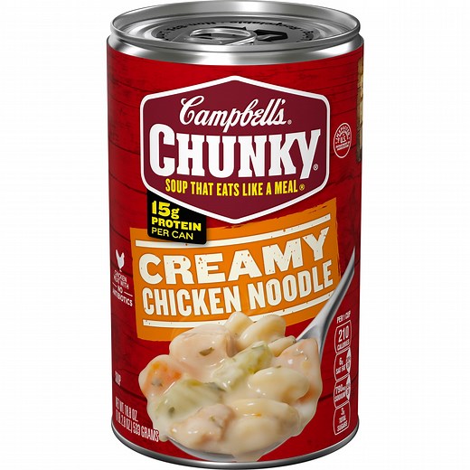 Campbell's Chunky Soup, Ready to Serve Creamy Chicken Noodle Soup, 18.8 oz Can