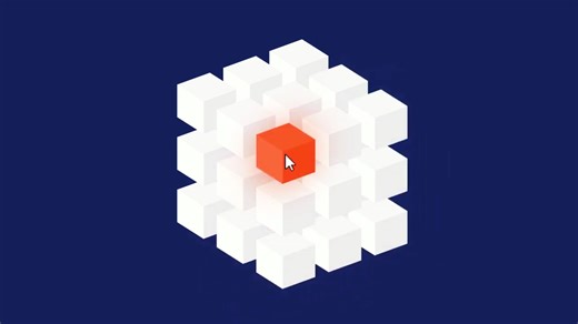 纯CSS立方体悬停效果