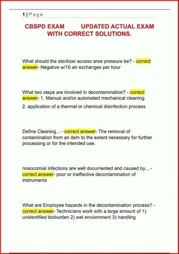 Cbspd Exam Updated Actual Exam With Correct Solutions1162 video