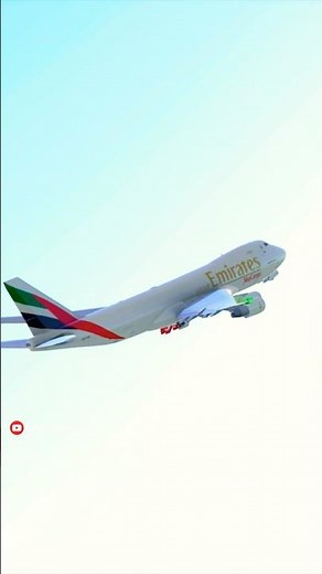 Emirates sky cargo B747 departure from Dubai international #aviation #emirates #rfs