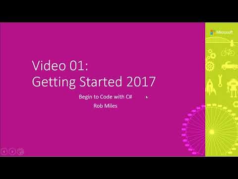 Begin to Code with C# and Visual Studio 2017