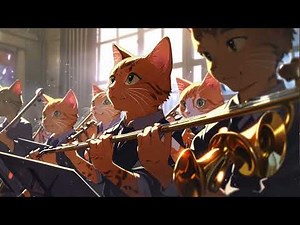 The Furry Cat Orchestra - Cat Song - Cute Cats Playing Music Animation Clip