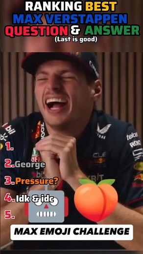 Ranking Max Verstappen’s Funniest Q&A Moments 😂 /Iconic Interviews#f1