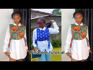 How to cut and sew this beautiful pinafore top for beginners|| you can achieve this in minutes.