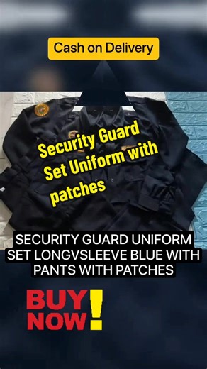 SECURITY GUARD UNIFORM SET LONGVSLEEVE BLUE WITH PANTS WITH PATCHES Price dropped to ₱590.00-650.00 Buy Now Tap the yellow basket #affiliatetiktokshop #tiktokaffiliate #fyppppppppppppppppppppppp #buynow #securityuniform