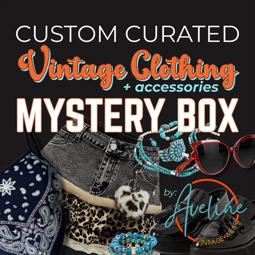 Personalized Vintage Clothing Box: Y2K, Fairy Grunge, Downtown, and More! - Etsy