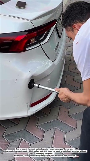 🚗 SATISFYING Car Dent Removal – Watch This Magic Tool Fix It Instantly!