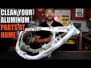 How to clean aluminum dirt bike frame at home. RMZ 450 build Part 6