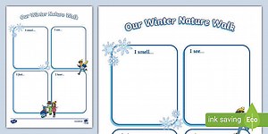 Our Winter Nature Walk Writing Frame