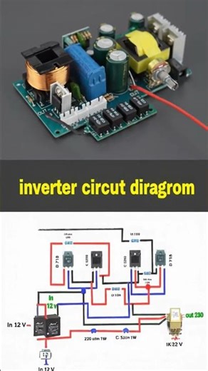 12V to 230V Inverter Circuit Diagram Using D718 & C5200 #diyelectronics