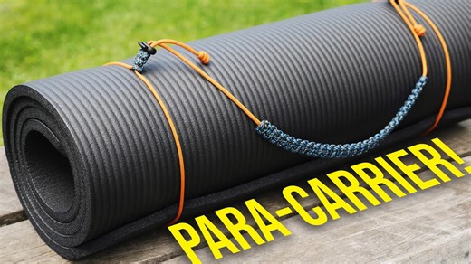 Carry more than just mats with this paracord mat carrier 2.0