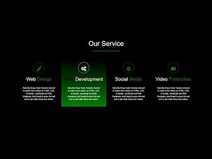 How To Create Service Section On A Website Using HTML And CSS