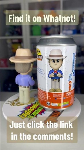 2023 Funko series 10 Year Anniversary Jurassic Park soda featuring Dr. Alan Grant
