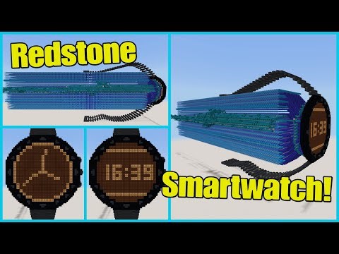 I built a redstone SMARTWATCH in Minecraft!