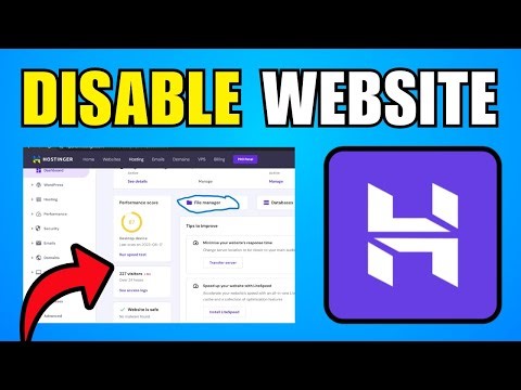How To Disable Hostinger Website 2026 (Step By Step Guide)