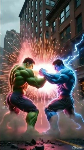 Hulk vs Blue Hulk Fight 😱.Kon jitega: #shotrs #hulk