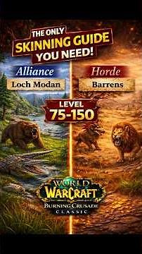 The Only Skinning Guide You Need! #worldofwarcraft #wowclassic #tbc