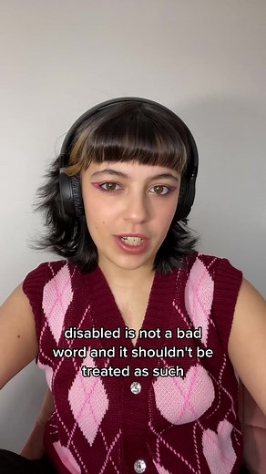 This is your sign to stop using other words and just say disabled, its not a bad word :) #fyp #disability #disabled #disabilitytiktok #stigma #disabilityawareness #disabledtiktok #foryou #education #advocate #activism #feminism #intersectionalfeminism #feminist #livedexperience #disabilityadvocate