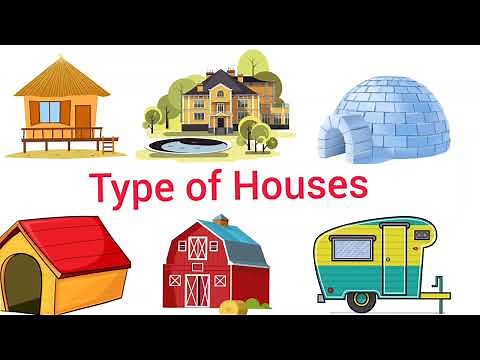 Types of Houses names with Pictures in English