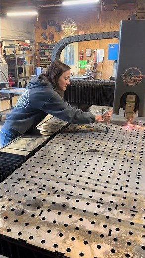 Cutting with the laser table allows sizing holes and slots within +/- .001. #chiassonsmoke