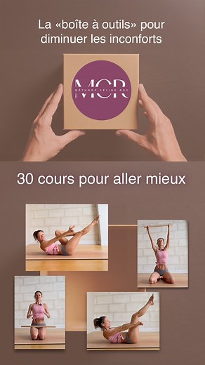 🎁 Mon nouveau programme : 30 cours pour aller mieux 🎁 Une véritable boîte à outils pour diminuer les inconforts et améliorer votre bien-être au quotidien. Avec ces 30 cours de 30 minutes, vous pouvez adapter votre entraînement à vos besoins, à votre rythme et selon votre matériel disponible. 📆 Disponible dès le 25 décembre sur ma plateforme VOD ! 👉 Gratuit pour les abonnés illimités. 👉 Précommande exclusive : bénéficiez de -20% jusqu’au 25 décembre avec le code NOEL dès aujourd'hui. En quoi